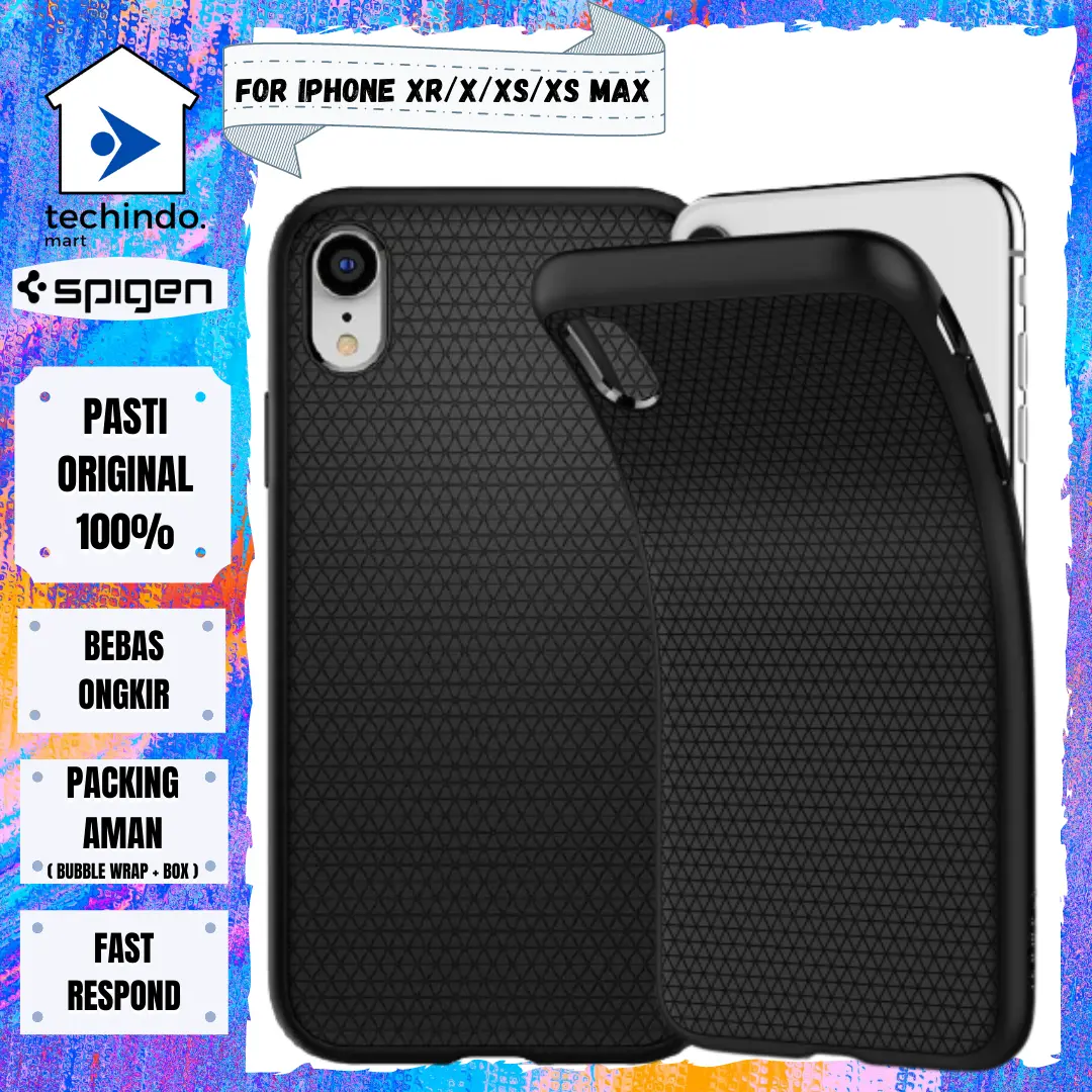 Case iPhone XS Max / XS / X / XR Spigen Liquid Air Softcase Casing