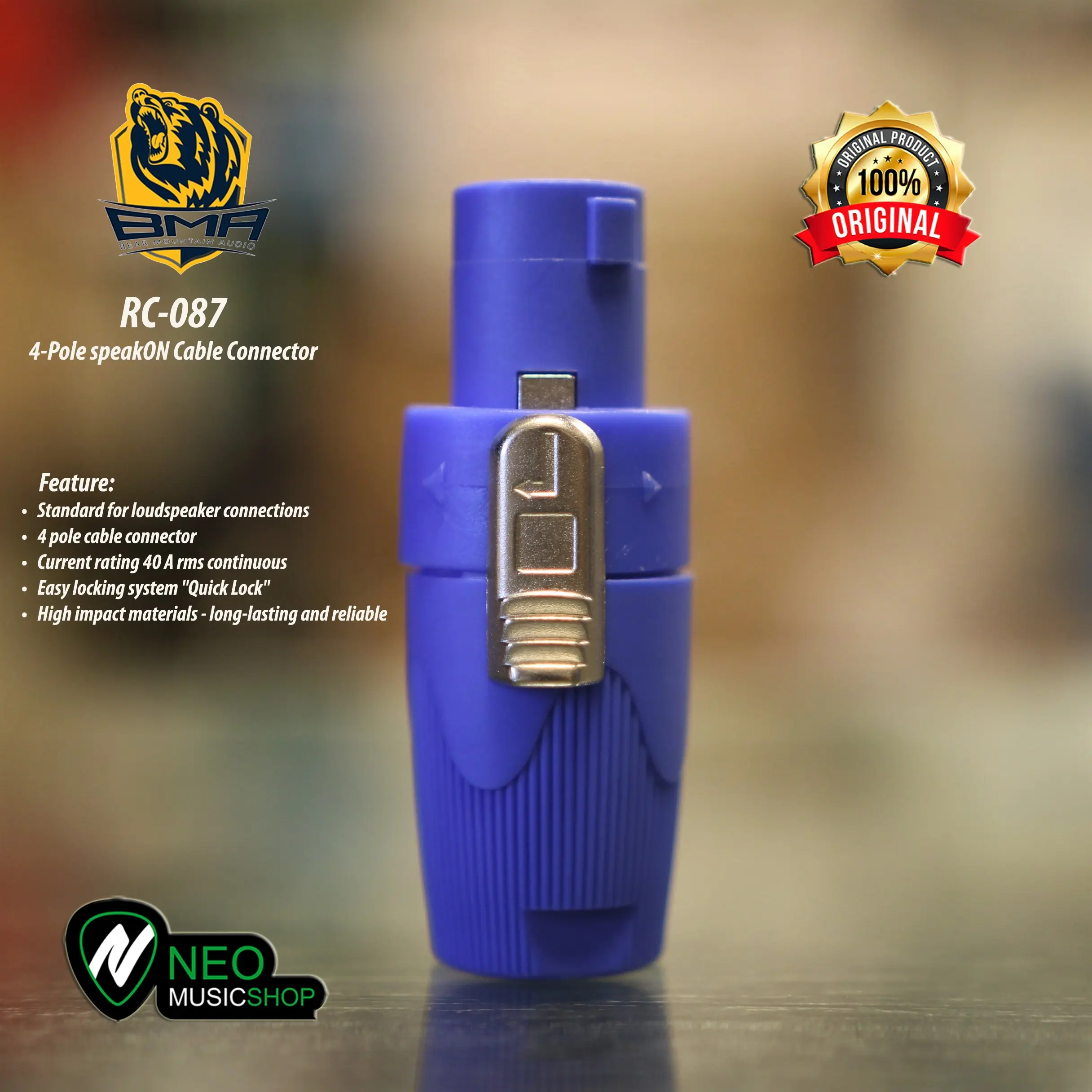 Speakon BMA 4 pole Speakon cable connector