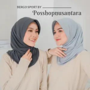 BERGO SPORT HIJAB SPORT JILBAB WANITA KERUDUNG INSTAN