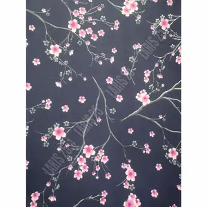 BAHAN KAIN MOTIF SAKURA TERLARIS KATUN MIKROTEX UTK SPREI