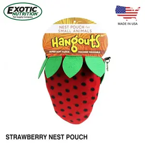Exotic Nutrition Strawberry Nest Pouch / Travel Pouch Sugar Glider