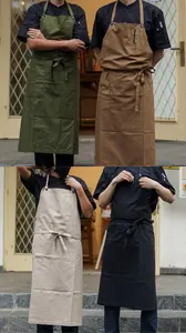 Casual Canvas Apron / Chef Apron / Kitchen Apron/Aksara Apron/Celemek