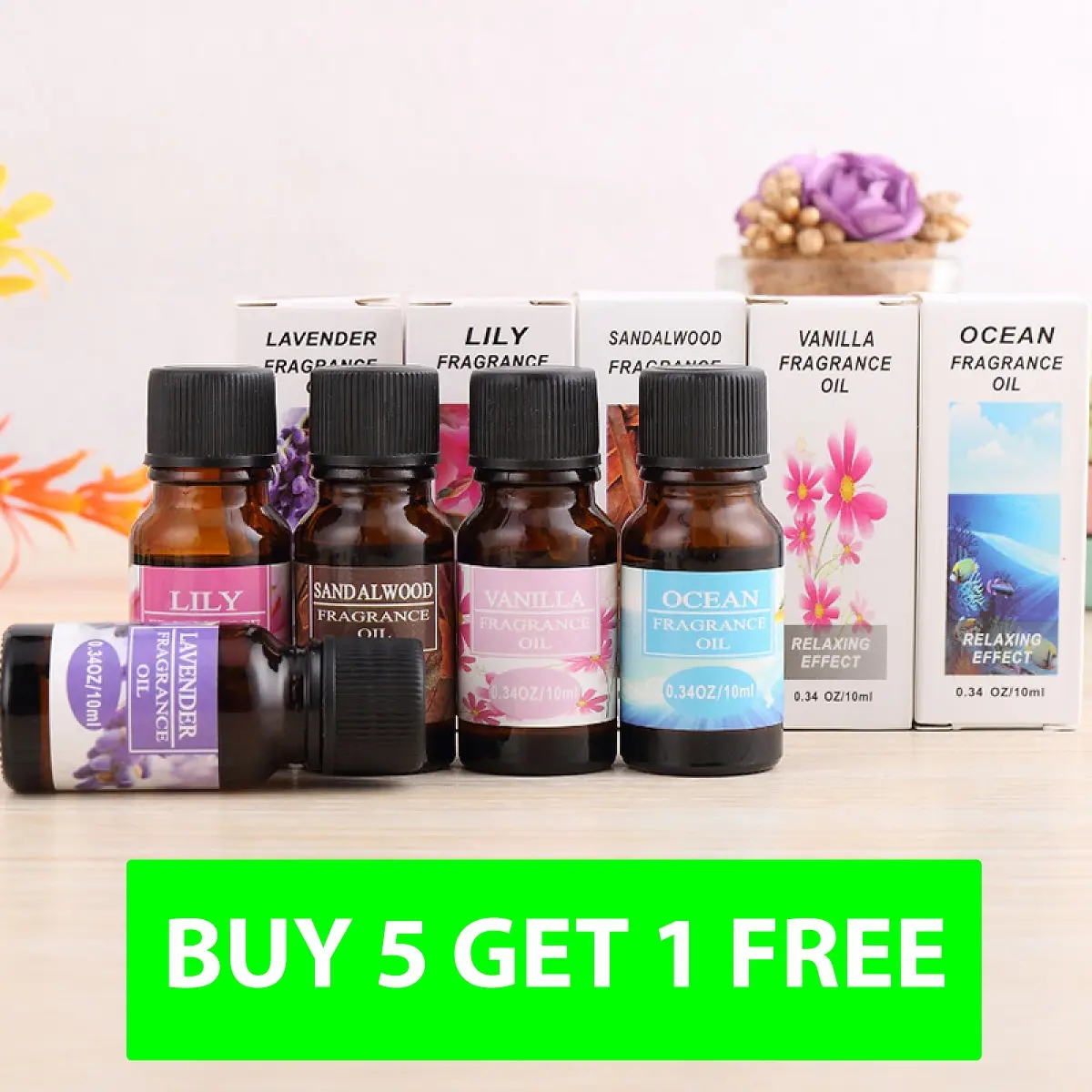 Pure Essential Oils Natural Fragance Aromatherapy Diffusers 10ml