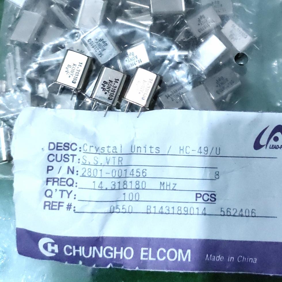 XTAL CRISTAL CRYSTAL 14.318180 MHz