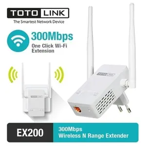 TOTOLINK EX200 Wireless N Range Extender 300Mbps Penguat sinyal WIFI