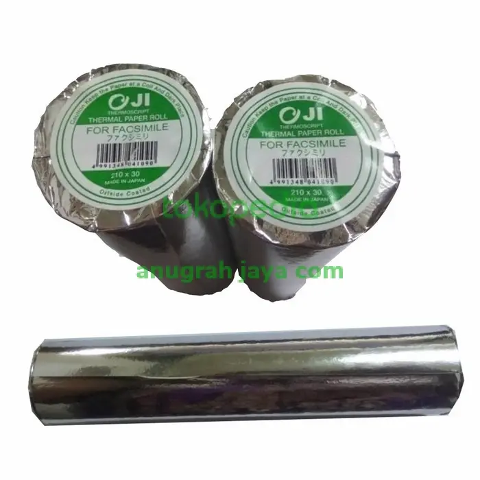 Kertas Fax merk Ojifax / E-Print Fax Thermal 210mm x 30m / 216mm x 30m