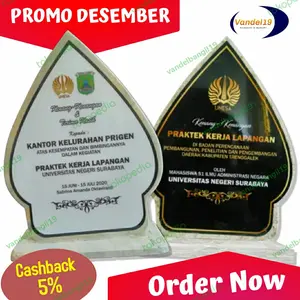 Cinderamata souvenir vandel plakat marmer ucapan terima kasih