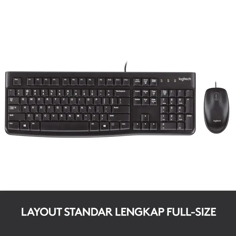 Logitech Combo Keyboard dan Mouse USB MK120 (L072) Garansi Resmi 3 Th 3