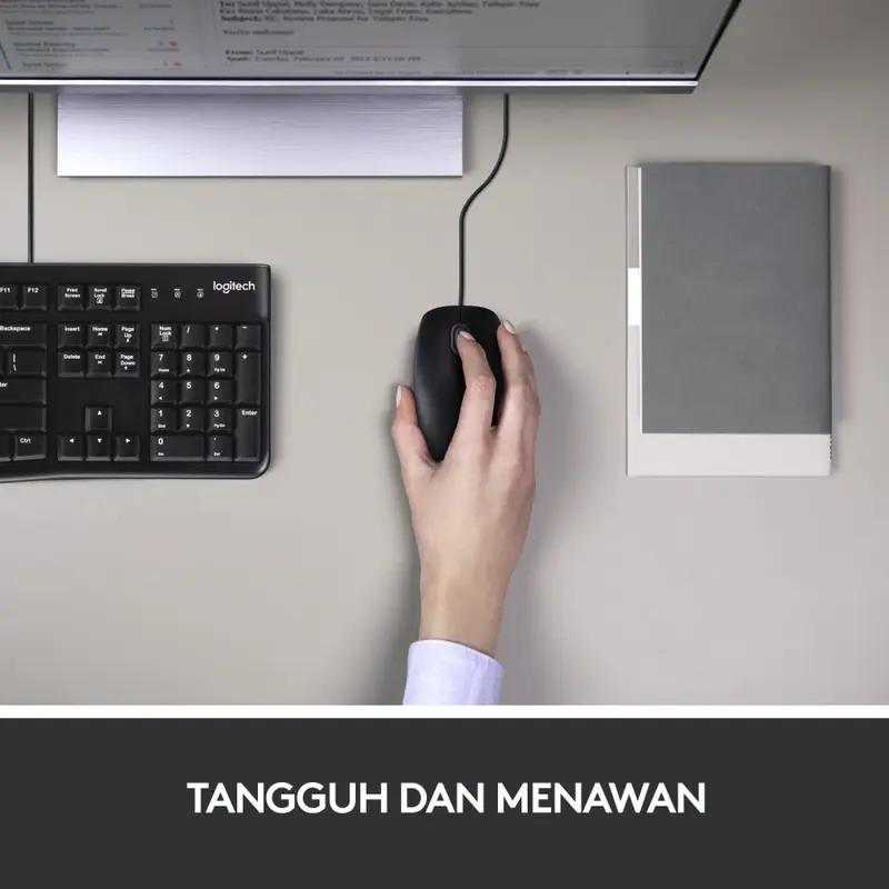 Logitech Combo Keyboard dan Mouse USB MK120 (L072) Garansi Resmi 3 Th 1