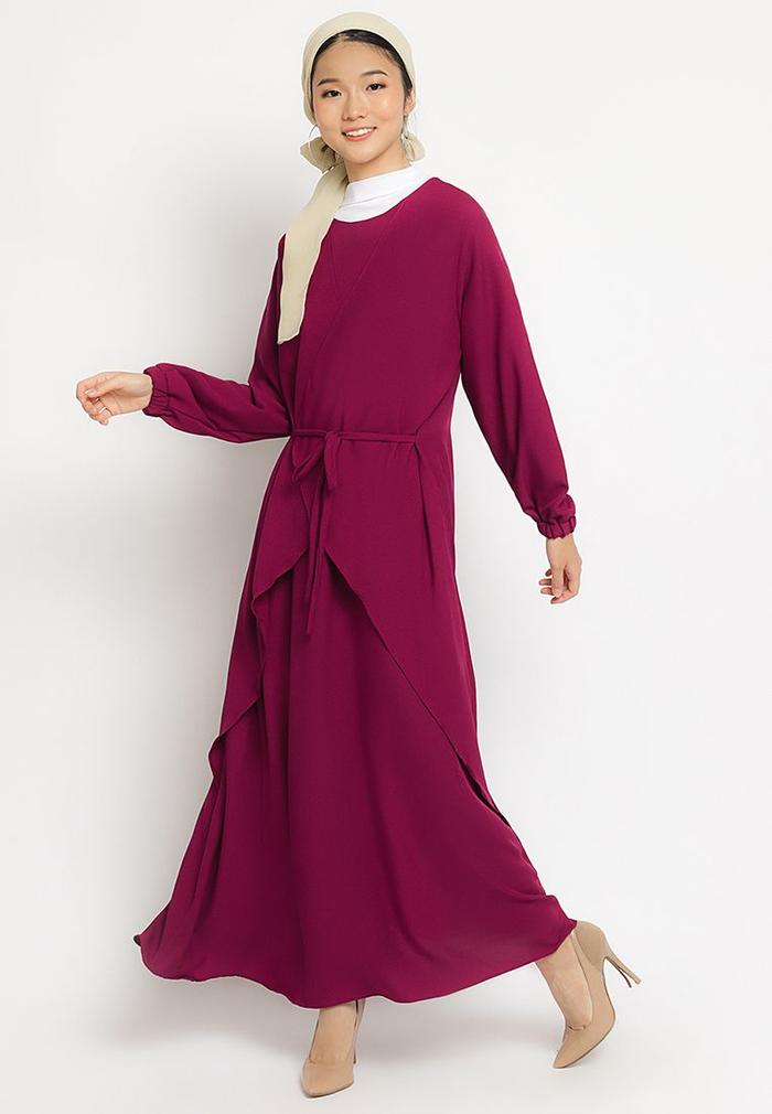 Gambar PURICIA GAMIS ABIDAH - PINK, XL dari Kopamart Kota Surabaya 5 Tokopedia