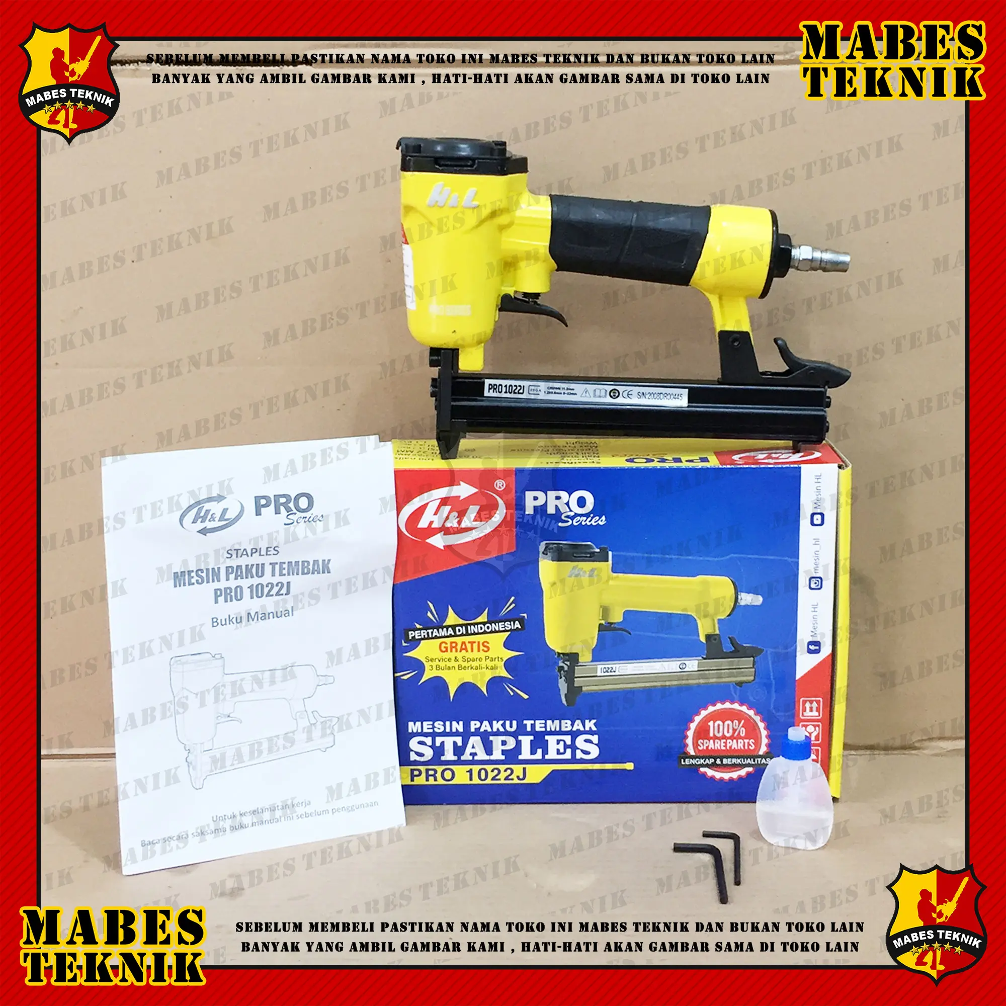 MESIN PAKU TEMBAK STAPLES HL PRO 1022J / ALAT STAPLES STAPLER TEMBAK