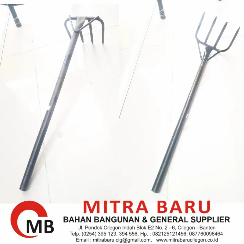 serokan sampah / garukan sampah / cangkrang garpu panjang 50cm 0