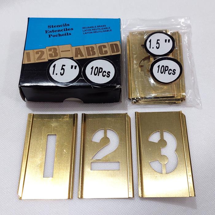 Gambar Stencil Brass Code 40mm Stencil Angka Nomor Brass Stencil Angka dari General Suplier gs Kota Batam Tokopedia