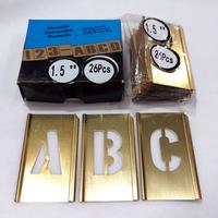 Gambar Stencil Brass Letter 40mm Stencil Alfabet Huruf Brass Stencil Abjad dari General Suplier gs Kota Batam 1 Tokopedia