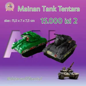Mainan anak tank militer mini kantong isi 2 pcs