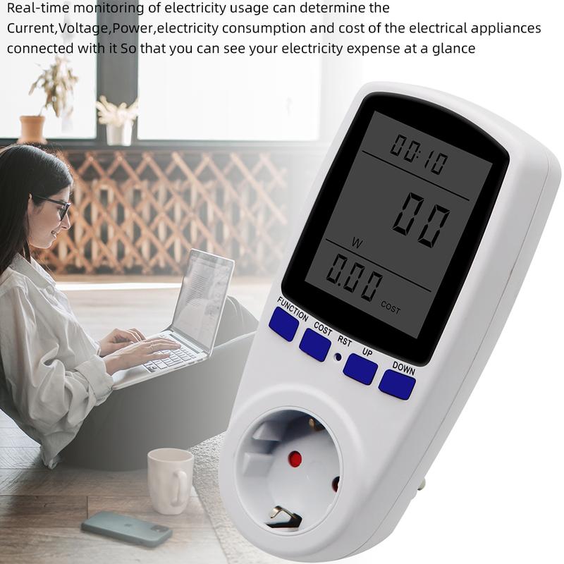 Pengukur Listrik Kwh Watt Meter Digital Volt Ampere Ukur Daya & Biaya 2