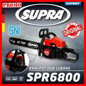 Mesin Sinso Potong Kayu 22 Inch Gergaji Mesin Chainsaw Supra ORIGINAL