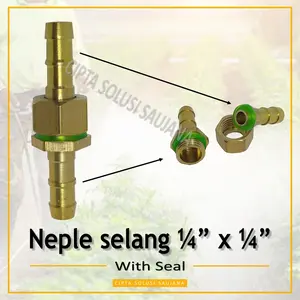 SAMBUNGAN SELANG NEPLE MALE NEPEL COWOK STIK POWER SPRAYER KUNINGAN