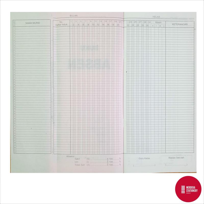 Buku/Kertas Absen/Absensi Enter Besar 13,7x30 cm 14 Lembar 2