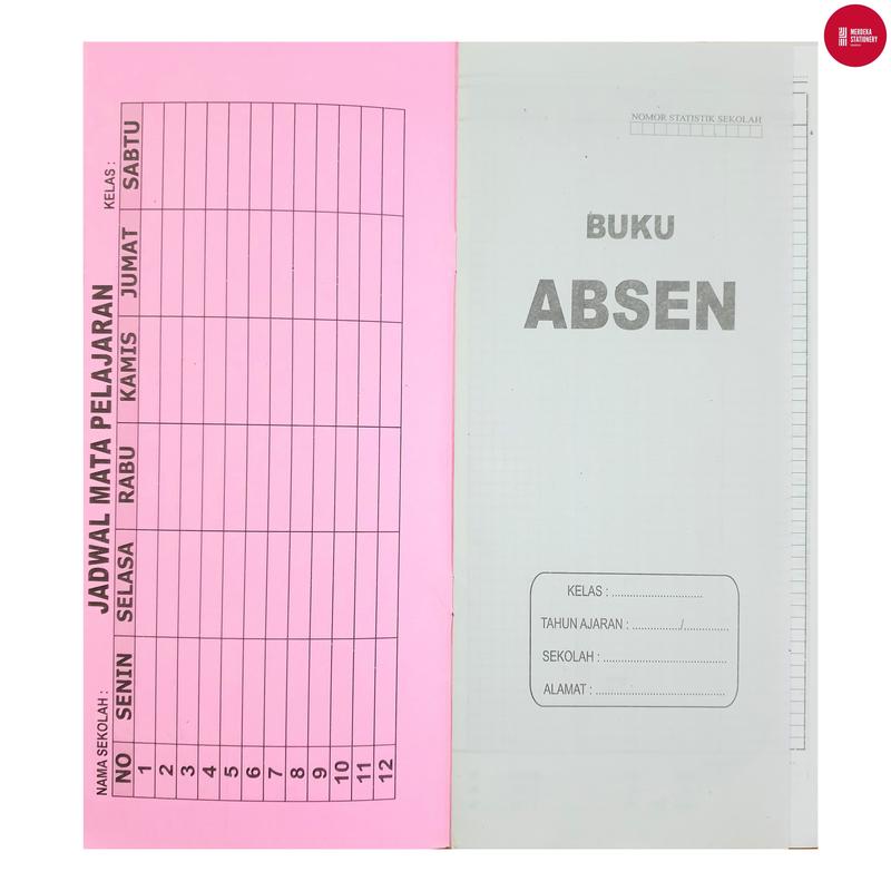 Buku/Kertas Absen/Absensi Enter Besar 13,7x30 cm 14 Lembar 1