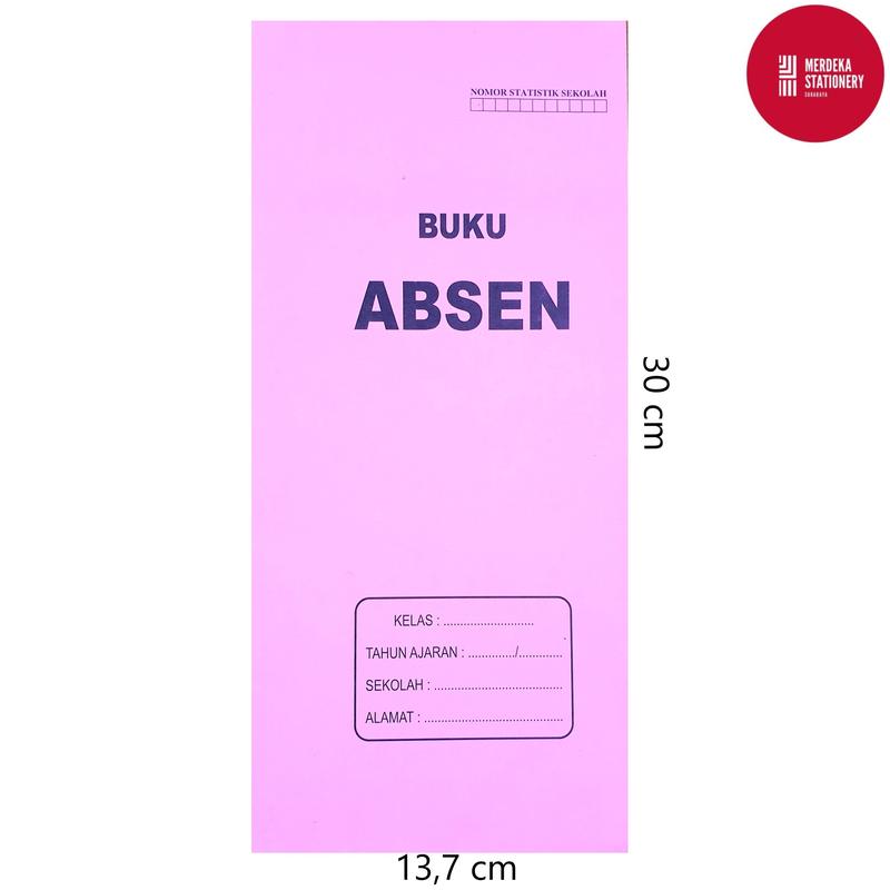 Buku/Kertas Absen/Absensi Enter Besar 13,7x30 cm 14 Lembar 0
