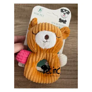 Brandon bear squeaky toy for dog and cat