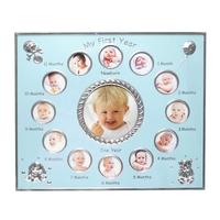 Gambar Frame Foto Bayi "My First Year" 13op - Mikado KROTI Baby Photo Frame - Blue dari MIkado Giftshop Kota Administrasi Jakarta Pusat 3 Tokopedia