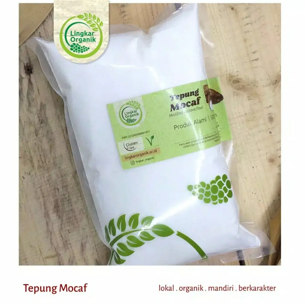 Tepung Umbi Varian Mocaf/Pati Ganyong/Pati Garut Lingkar Organik 500g