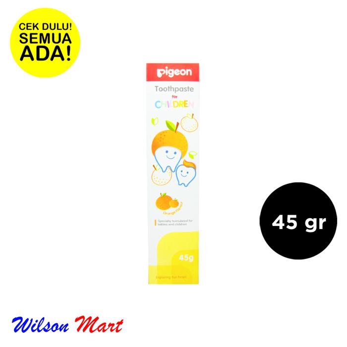 Gambar PIGEON TOOTHPASTE FOR CHILDREN ORANGE 45 GRAM PASTA GIGI BAYI ODOL ANA dari Wilson Mart Kota Administrasi Jakarta Barat Tokopedia