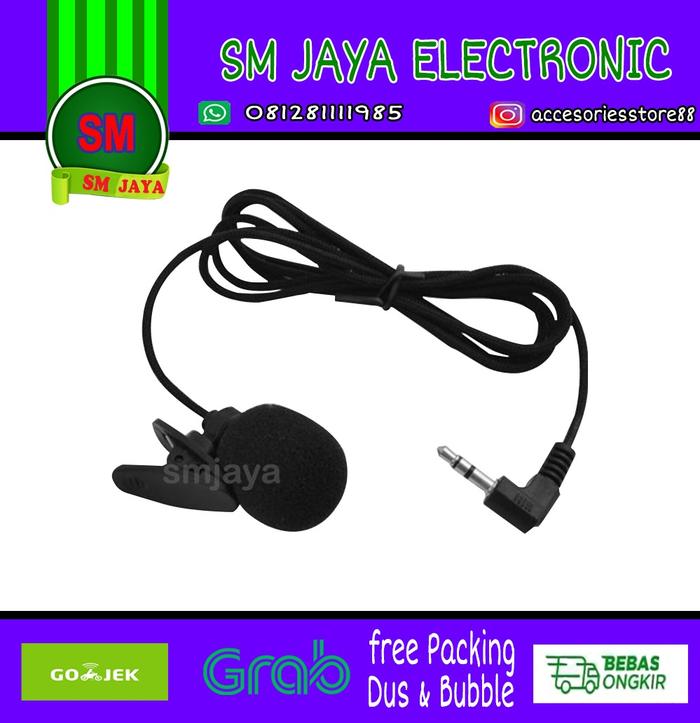 Gambar 3,5mm microphone with clip mic on for smartphone android / mic jepit dari smjayaelectronic Kota Administrasi Jakarta Barat Tokopedia