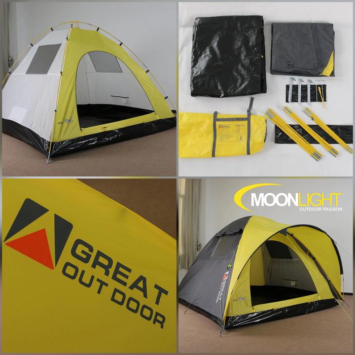 Gambar Tenda Great Outdoor NSM 4.0 Tenda Dome Tenda Camping dari Moonlight Outdoor Kab. Bogor Tokopedia