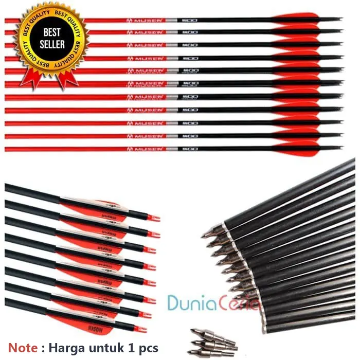 Anak Panah Arrow Musen 7.8mm Spine 500 Carbon MSTJ-78RS
