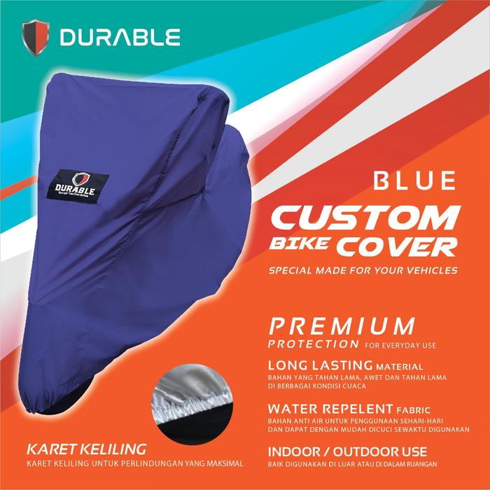 Gambar Kawasaki KLX 150 BF SE Sarung Motor/Selimut Motor DURABLE - Biru dari Durable Indonesia Kota Tangerang 5 Tokopedia