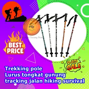 Trekking / Treking pole Lurus tongkat gunung tracking jalan hiking
