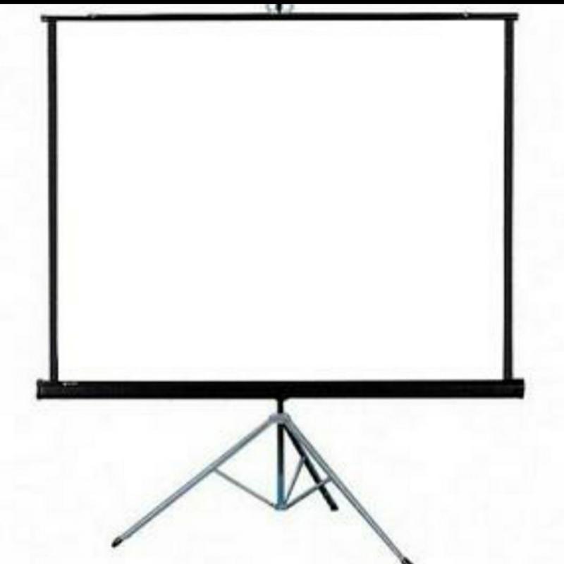 Layar Proyektor Tripod 70 inch ( Tripod Screen Projector 70