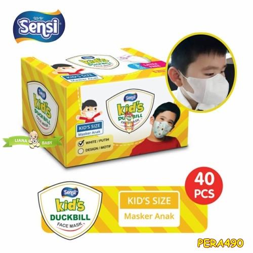 PERA490 MASKER ANAK SENSI KIDS DUCKBILL FACE MASK 3PLY ISI 40 PCS