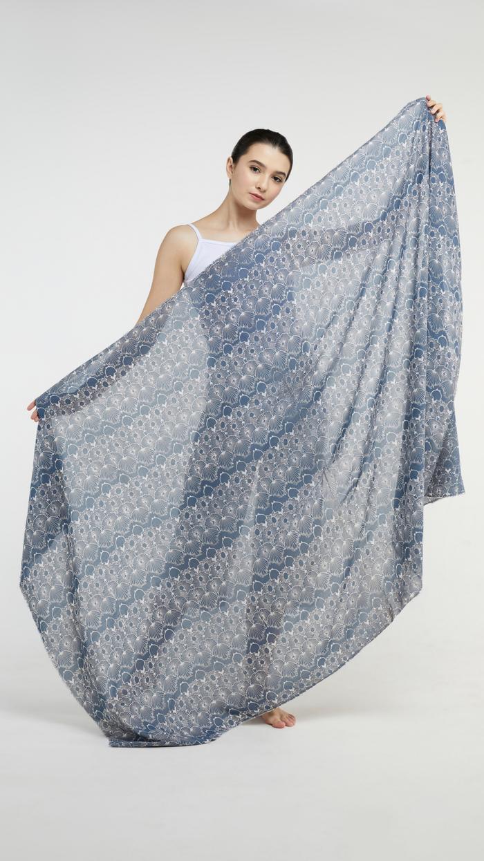 Gambar Batik Fractal Kain Katun Paris Motif Melik Warna Steel Gray dari Batik Fractal Kota Bandung Tokopedia