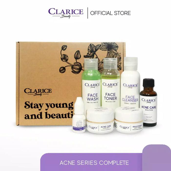 Gambar CLARICE PAKET ACNE SERIES COMPLETE / Paket Jerawat COMPLETE dari CLARICE Beauty Kab. Mojokerto Tokopedia