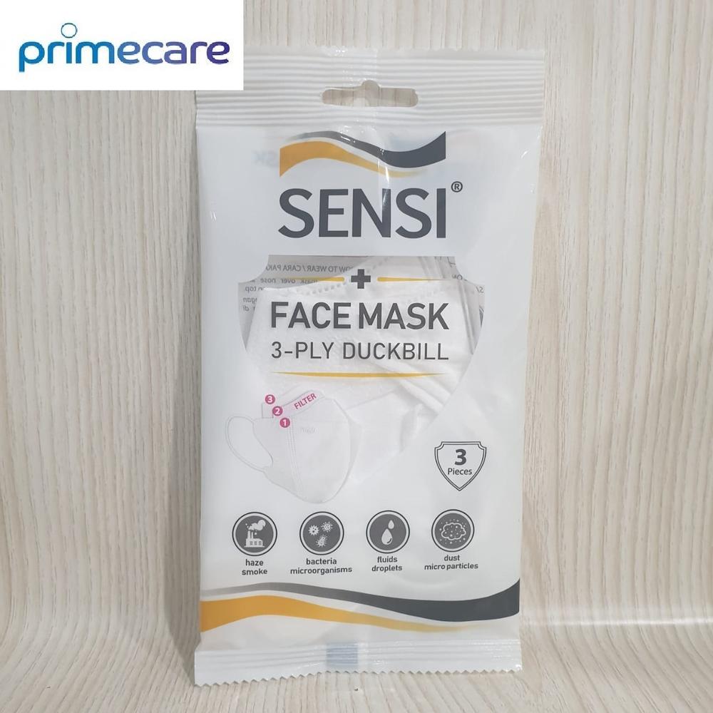 Masker Sensi Duckbill Isi 3 / Masker Sensi Duckbill Sachet