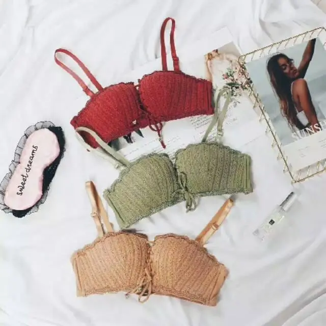 Bra Set BH + Celana Dalam Wanita Sexy Import Tanpa Kawat Korean - 5