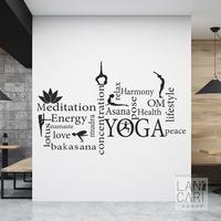 Gambar LANCARI Sticker Cutting Yoga WordCloud Meditasi Quote Stiker Kaca Dinding wall - Hitam dari LANCARI Kota Administrasi Jakarta Pusat 1 Tokopedia