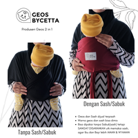 Gambar Gendongan Bayi Depan Geos Bycetta Set With Sash - Navy dari GEOS BYCETTA Kota Depok 4 Tokopedia