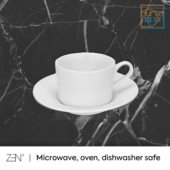 Gambar Zen Western Cylinder White Cup Saucer 150ml (C/S-M) / Cangkir Espresso dari Bursa Dapur Mall Kota Administrasi Jakarta Barat Tokopedia