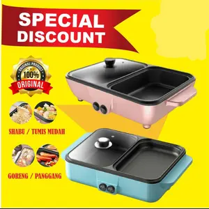 electric grill shabu panggang barbeque multifungsi