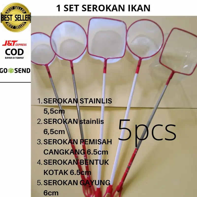 1 SET SEROKAN IKAN CUPANG BERBAGAI UKURAN SEROKAN GAYUNG ARTEMIA 0