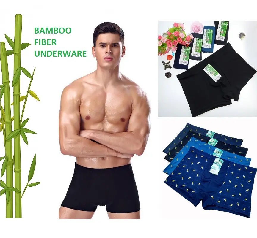 CD03 Celana Dalam Boxer Pria Katun Bambu Bamboo Fiber Underware