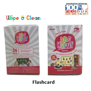 Flashcard Wipe n Clean | Mainan Edukasi Anak | Mengenal Huruf Alphabet