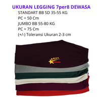 Gambar Celana Legging 7per8 PREMIUM Wanita Dewasa dan Lejing JUMBO Polos dari Balibaliyo3 Kota Administrasi Jakarta Utara 5 Tokopedia