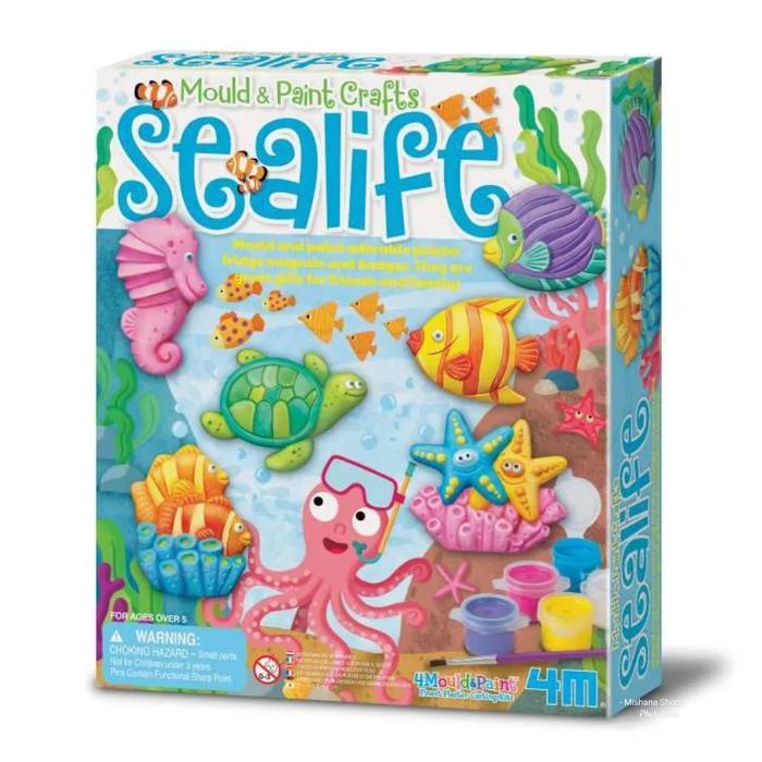 Gambar 4M Sealife Mould and Paint - Mainan Kreatif Tanah Liat dari Mishana Shop Kab. Tangerang Tokopedia
