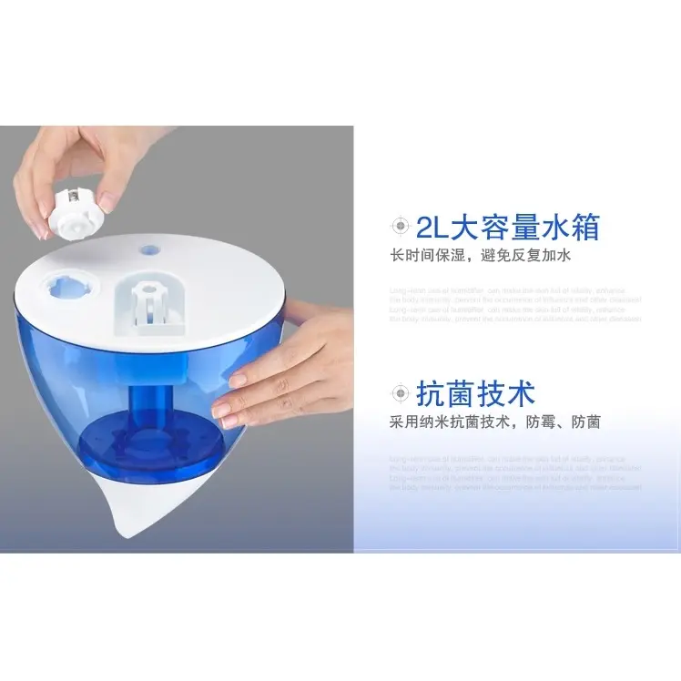 Taffware Classic Drop 6 in 1 Ultrasonic Humidifier - HUMI H98 - Biru 3